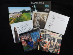 Here are some of the CDs from artists who attended the Philadelphia Folksong Society music co-op at the Keswick Theatre.