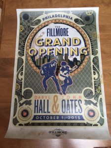 In addition to the poster created by Bonnie MacLean, this poster was also given to fans who attended the first show at the Fillmore. (Photo by Mike Morsch)