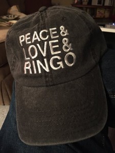 Some new headgear from the Ringo merchandise table. (Photo by Mike Morsch)