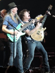 Pat Simmons, left, and Tom Johnston of the Doobie Brothers rock the BB&T Pavilion in Camden, N.J., on July 21, 2017. (Photo by Mike Morsch)