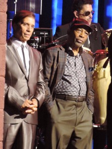 Charlie Ingui, left, of The Soul Survivors, and Leon Huff of Philadelphia International Records. Gamble and Huff would write "Expressway to Your Heart," which became a hit for The Soul Survivors in 1967. (Photo by Mike Morsch)