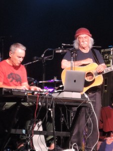 David Crosby and his son, keyboardist James Raymond. (Photo by Mike Morsch)