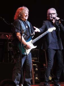 The two remaining original members of Three Dog Night, Michael Allsup, left, and Danny Hutton. (Photo by Mike Morsch)